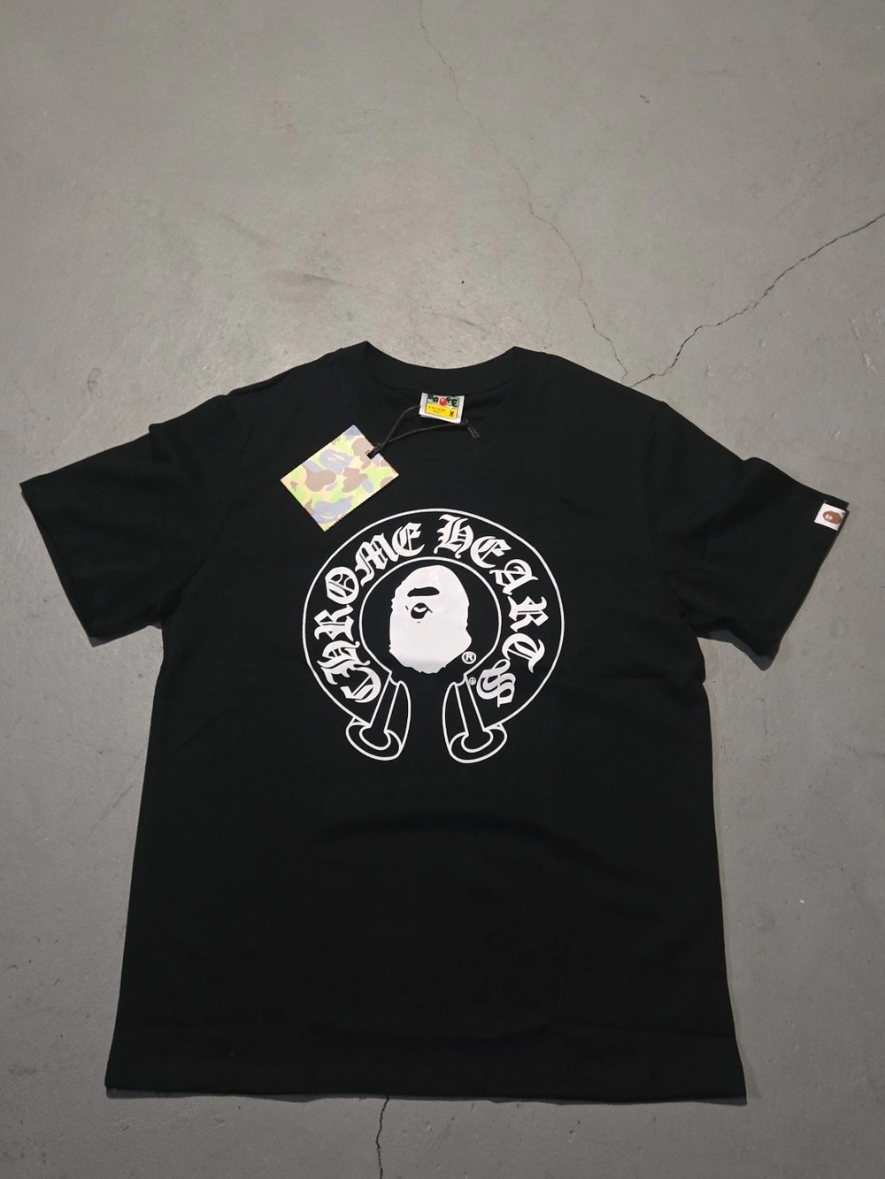 Chrome Hearts Black Tee with White Logo Graphic